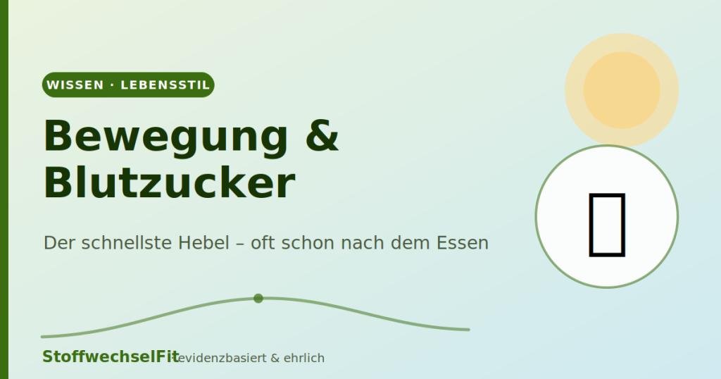 Bewegung & Blutzucker: Warum ein Spaziergang nach dem Essen so viel bringt
