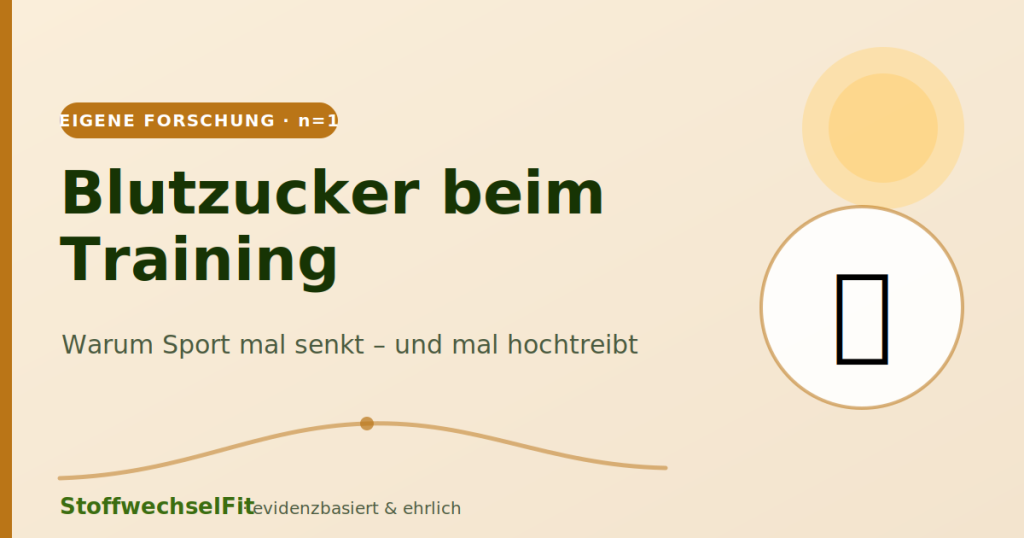 Blutzucker beim Training: rauf und runter